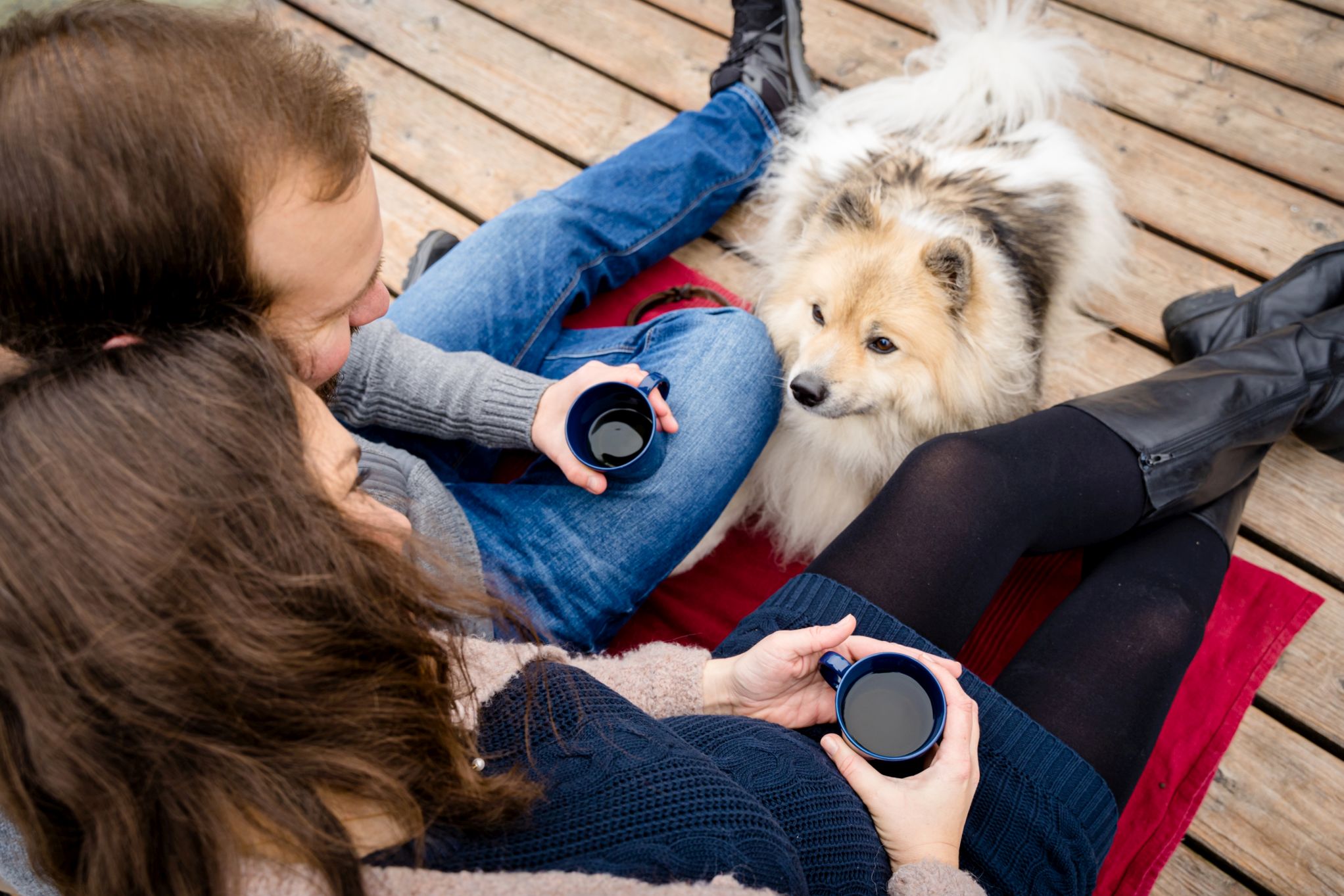 Babybauchshooting am See mit Hund Ulm Neu-Ulm